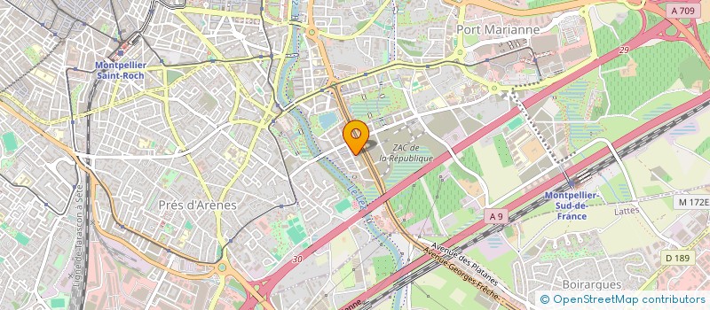 localisation de l'entreprise MADAME CAMILLE MERCIER à MONTPELLIER