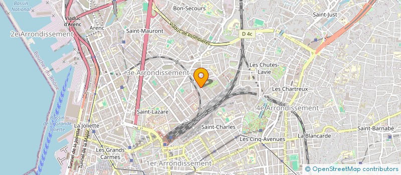 localisation de l'entreprise MADAME CAMILLE MERLIN  MARSEILLE