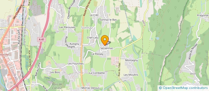 localisation de l'entreprise MADAME CAMILLE METAY  SONNAZ