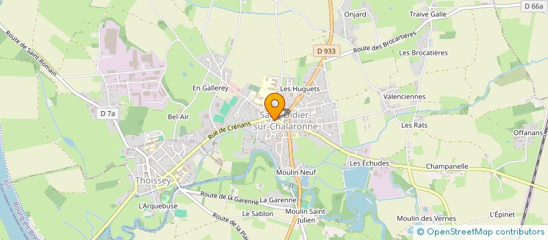 localisation de l'entreprise MADAME CAMILLE MEUNIER  SAINT-DIDIER-SUR-CHALARONNE