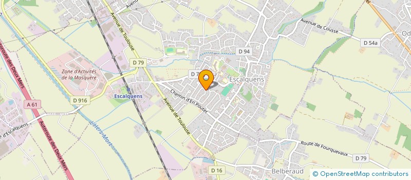 localisation de l'entreprise MADAME CAMILLE MEYZONNAT  ESCALQUENS