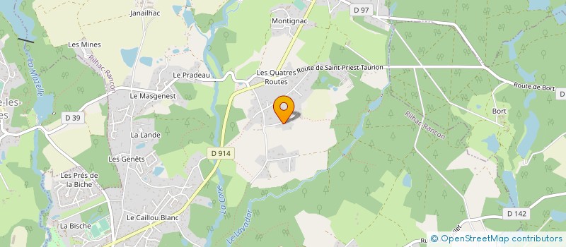 localisation de l'entreprise MADAME CAMILLE MIGOZZI  RILHAC-RANCON