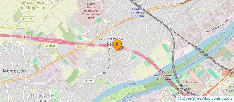 localisation de l'entreprise MADAME CAMILLE MILLEVILLE  CARRIERES-SUR-SEINE