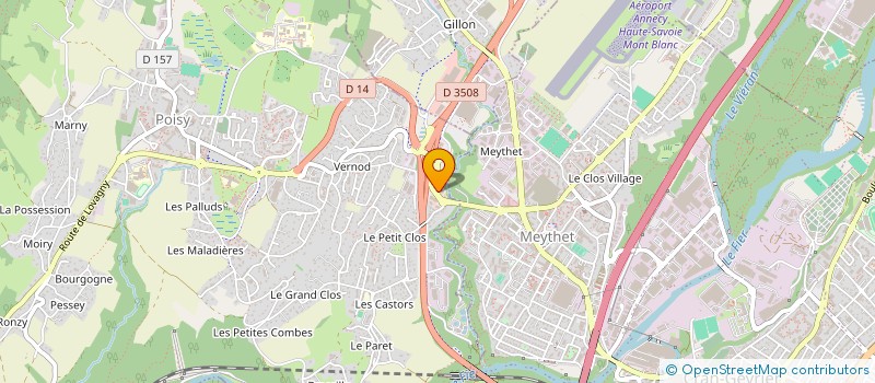 localisation de l'entreprise MADAME CAMILLE MOLINIER  POISY