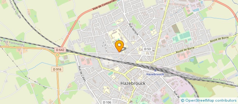 localisation de l'entreprise MADAME CAMILLE MONDELET  HAZEBROUCK