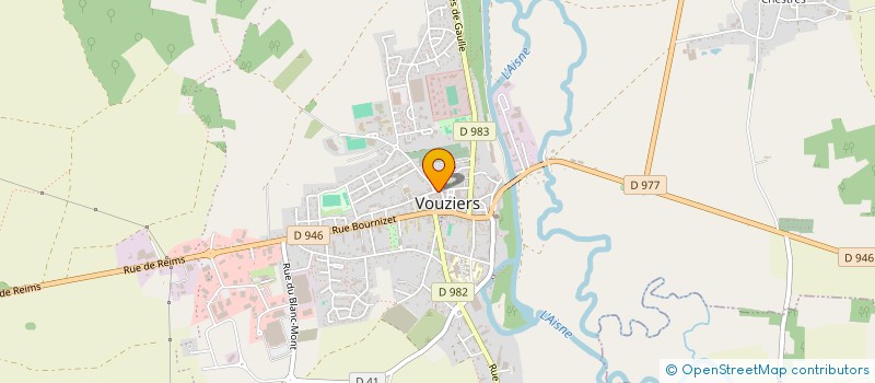 localisation de l'entreprise MADAME CAMILLE MONFROY à VOUZIERS