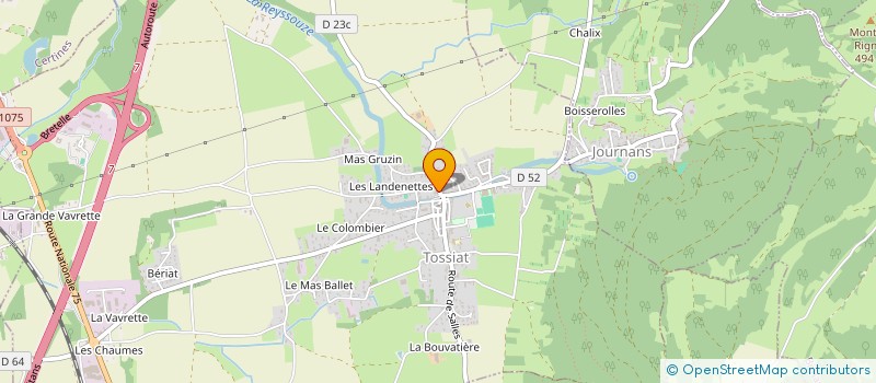 localisation de l'entreprise MADAME CAMILLE MONNET à TOSSIAT