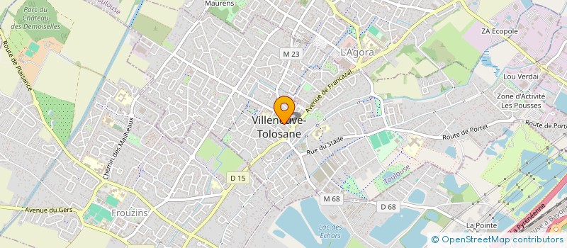 localisation de l'entreprise MADAME CAMILLE MOREAU à VILLENEUVE-TOLOSANE