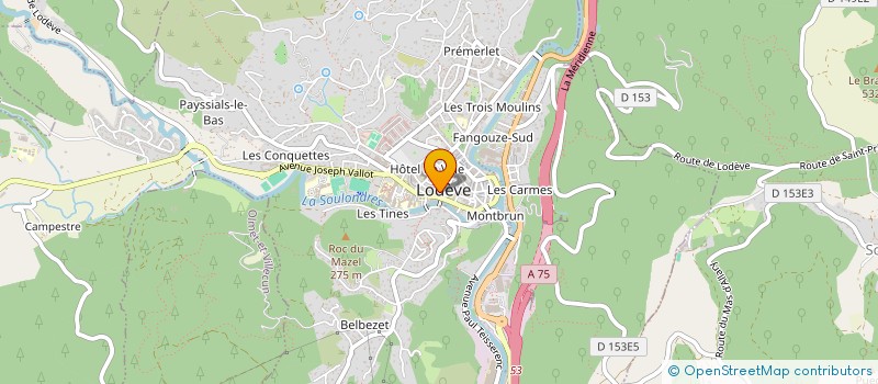 localisation de l'entreprise MADAME CAMILLE MOREAU  LODEVE