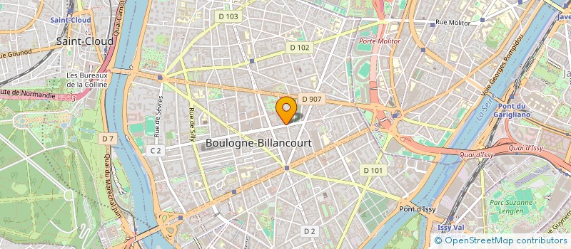 localisation de l'entreprise MADAME CAMILLE MOREL à BOULOGNE-BILLANCOURT