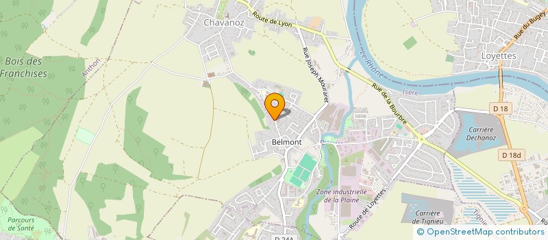 localisation de l'entreprise MADAME CAMILLE MORIN  CHAVANOZ