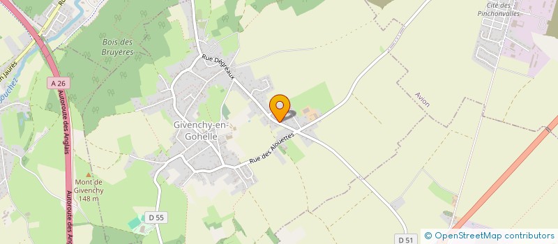 localisation de l'entreprise MADAME CAMILLE MORLET à GIVENCHY-EN-GOHELLE