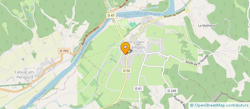 localisation de l'entreprise MADAME CAMILLE MOUILLAC  SAINT-JULIEN-DE-LAMPON