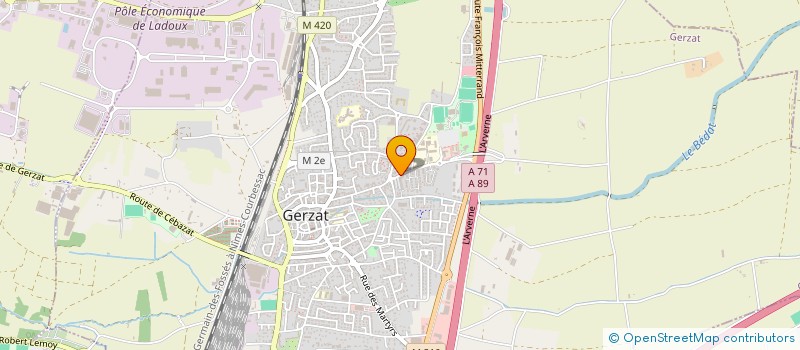 localisation de l'entreprise MADAME CAMILLE MULNER  GERZAT