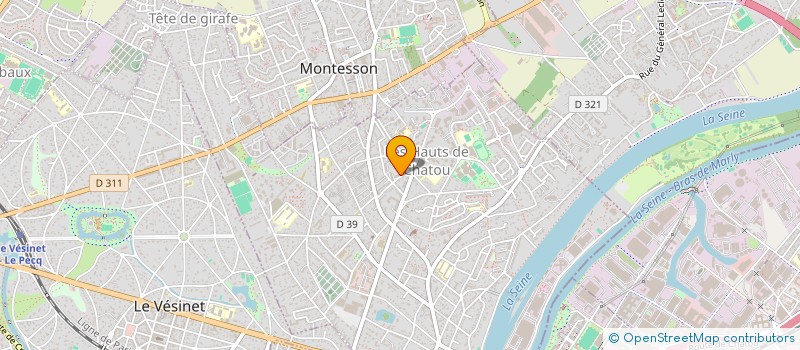 localisation de l'entreprise MADAME CAMILLE NARCISSE  CHATOU