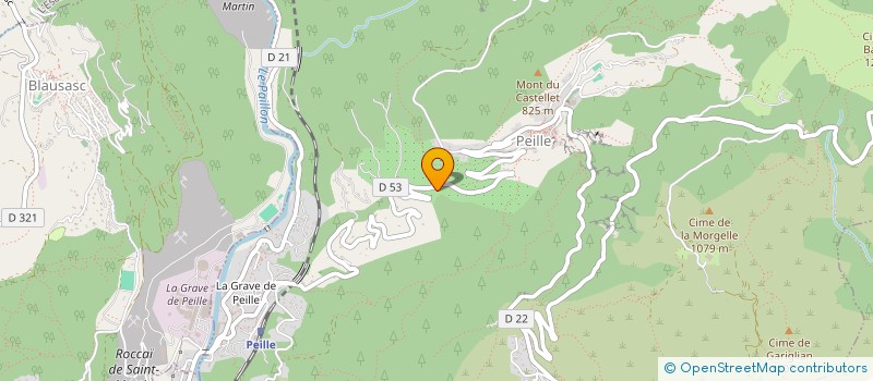 localisation de l'entreprise MADAME CAMILLE NOCENTINI  PEILLE