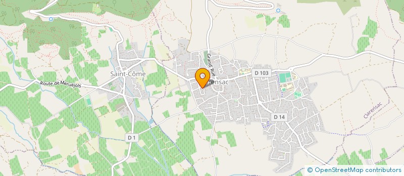 localisation de l'entreprise MADAME CAMILLE OLIVAIN  CLARENSAC