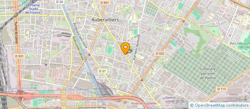 localisation de l'entreprise MADAME CAMILLE OLIVIER à AUBERVILLIERS