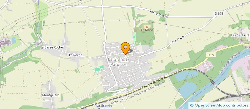 localisation de l'entreprise MADAME CAMILLE OLLIVIER  LA GRANDE-PAROISSE