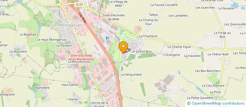 localisation de l'entreprise MADAME CAMILLE OUTIN à LA MEZIERE