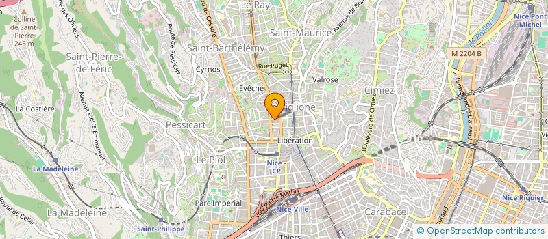 localisation de l'entreprise MADAME CAMILLE PACESCHI  NICE
