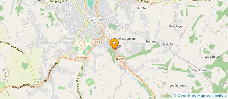 localisation de l'entreprise MADAME CAMILLE PALMIER  RIBERAC