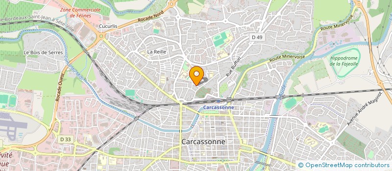 localisation de l'entreprise MADAME CAMILLE PEDELOUP-DUBOS-LESAGE  CARCASSONNE