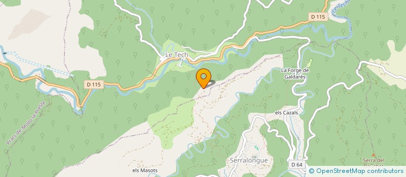 localisation de l'entreprise MADAME CAMILLE PEJOUX  LE TECH