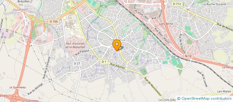 localisation de l'entreprise MADAME CAMILLE PELE  TREGUEUX