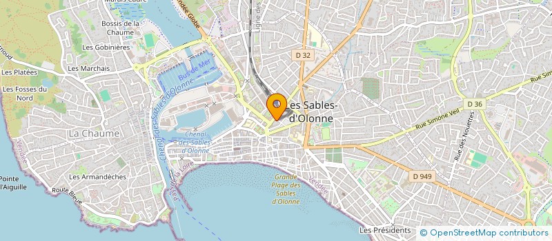 localisation de l'entreprise MADAME CAMILLE PELTIER à LES SABLES D'OLONNE