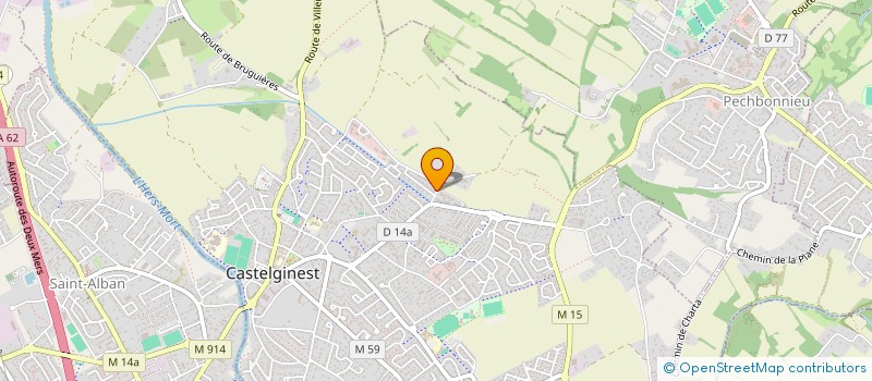 localisation de l'entreprise MADAME CAMILLE PEREZ  CASTELGINEST