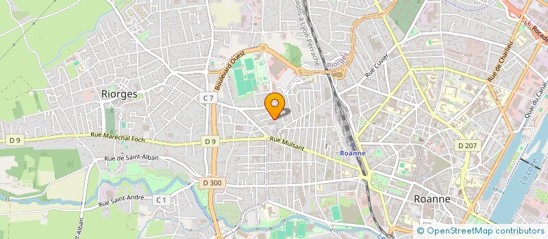 localisation de l'entreprise MADAME CAMILLE PERONNET à ROANNE
