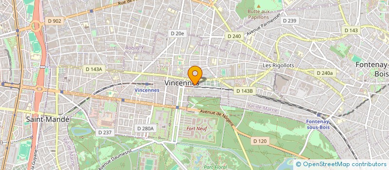 localisation de l'entreprise MADAME CAMILLE PERRIER à VINCENNES