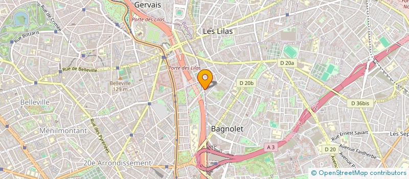 localisation de l'entreprise MADAME CAMILLE PERRIER à BAGNOLET