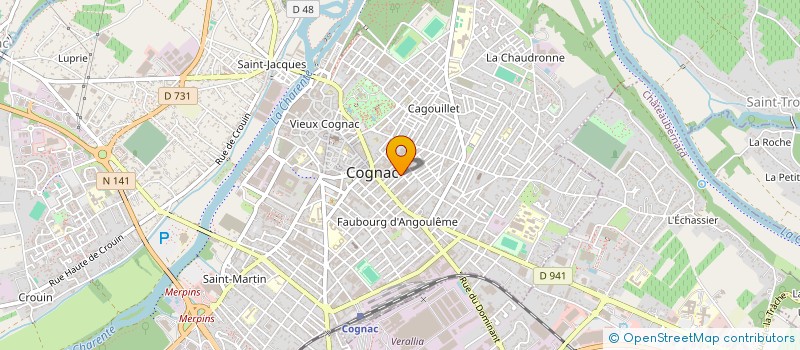 localisation de l'entreprise MADAME CAMILLE PERRIN à COGNAC
