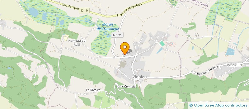 localisation de l'entreprise MADAME CAMILLE PETE  VIGNIEU