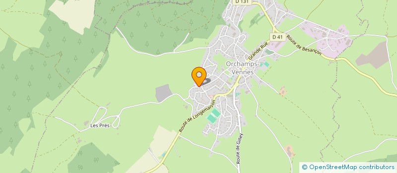 localisation de l'entreprise MADAME CAMILLE PETIT  ORCHAMPS-VENNES
