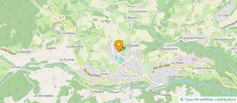 localisation de l'entreprise MADAME CAMILLE PEYSSELON  PELUSSIN