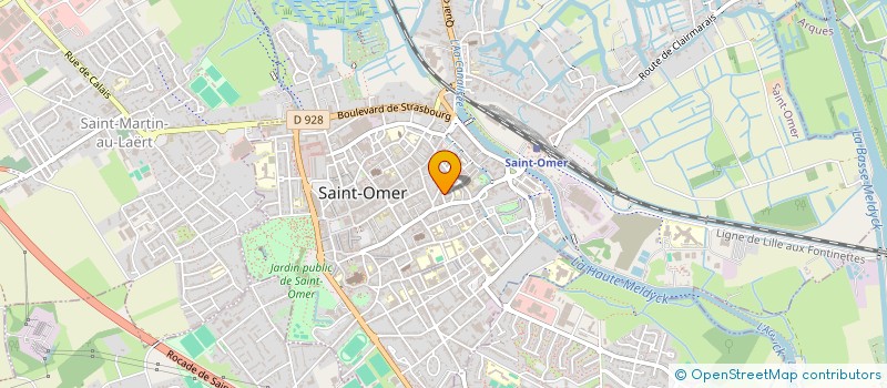 localisation de l'entreprise MADAME CAMILLE PIESSE  SAINT-OMER