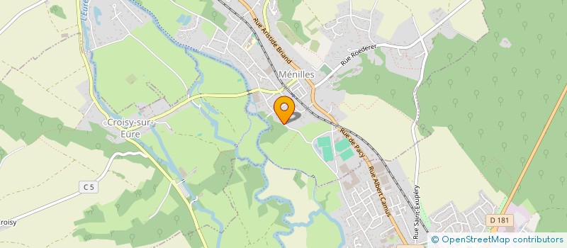 localisation de l'entreprise MADAME CAMILLE PIGNE  MENILLES