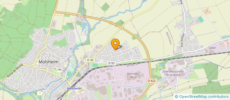 localisation de l'entreprise MADAME CAMILLE PINGUET  MOLSHEIM