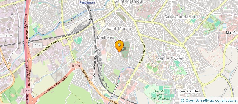 localisation de l'entreprise MADAME CAMILLE PIVETEAU  PERPIGNAN