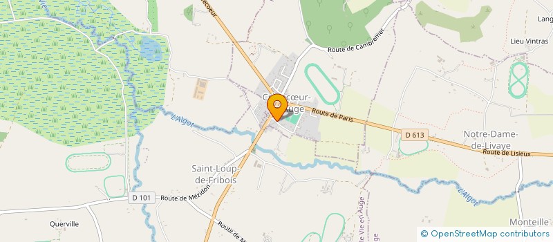 localisation de l'entreprise MADAME CAMILLE PLAINFOSSE  MEZIDON VALLEE D'AUGE