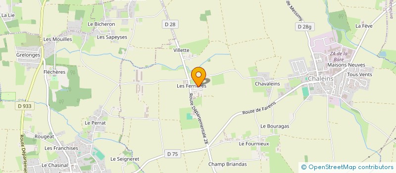 localisation de l'entreprise MADAME CAMILLE PLASSE  CHALEINS