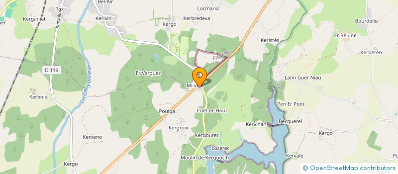 localisation de l'entreprise MADAME CAMILLE PLATZ  CARNAC