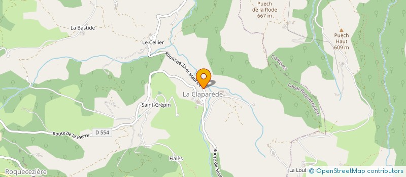 localisation de l'entreprise MADAME CAMILLE POIRIER  LAVAL-ROQUECEZIERE