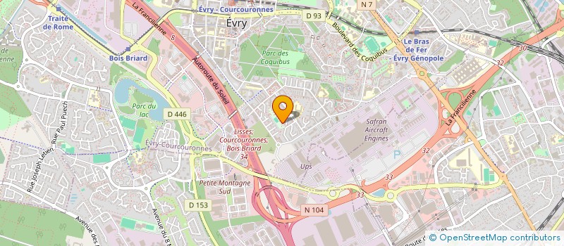 localisation de l'entreprise MADAME CAMILLE PORRAS  EVRY-COURCOURONNES