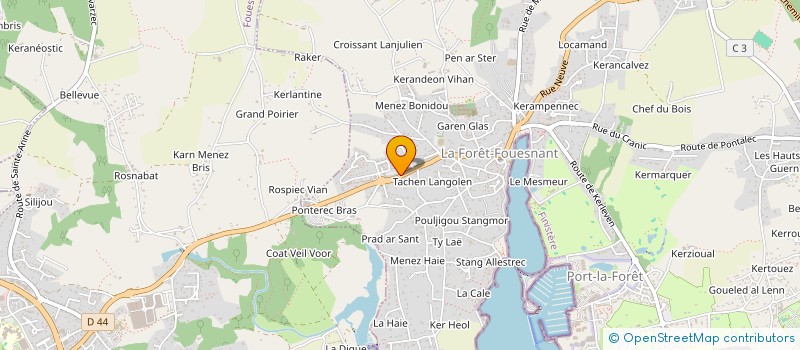 localisation de l'entreprise MADAME CAMILLE POTTIER  LA FORET-FOUESNANT