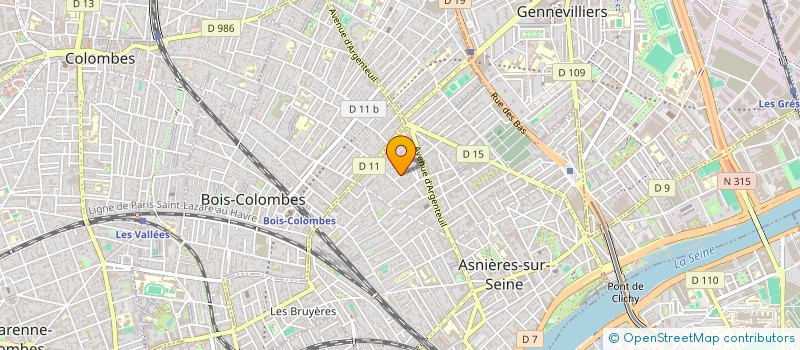 localisation de l'entreprise MADAME CAMILLE POUPION  ASNIERES-SUR-SEINE