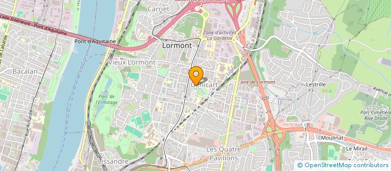 localisation de l'entreprise MADAME CAMILLE POUPLIER à LORMONT